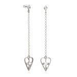 Heartshield – Chain Drop Earrings