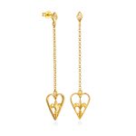 Heartshield - Chain Drop Earrings