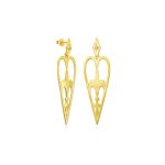 Heartshield – Stud Earrings Mat Large