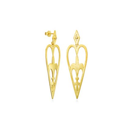 Heartshield – Stud Earrings Mat Large