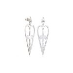Untitled-Heartshield – Stud Earrings Mat Large