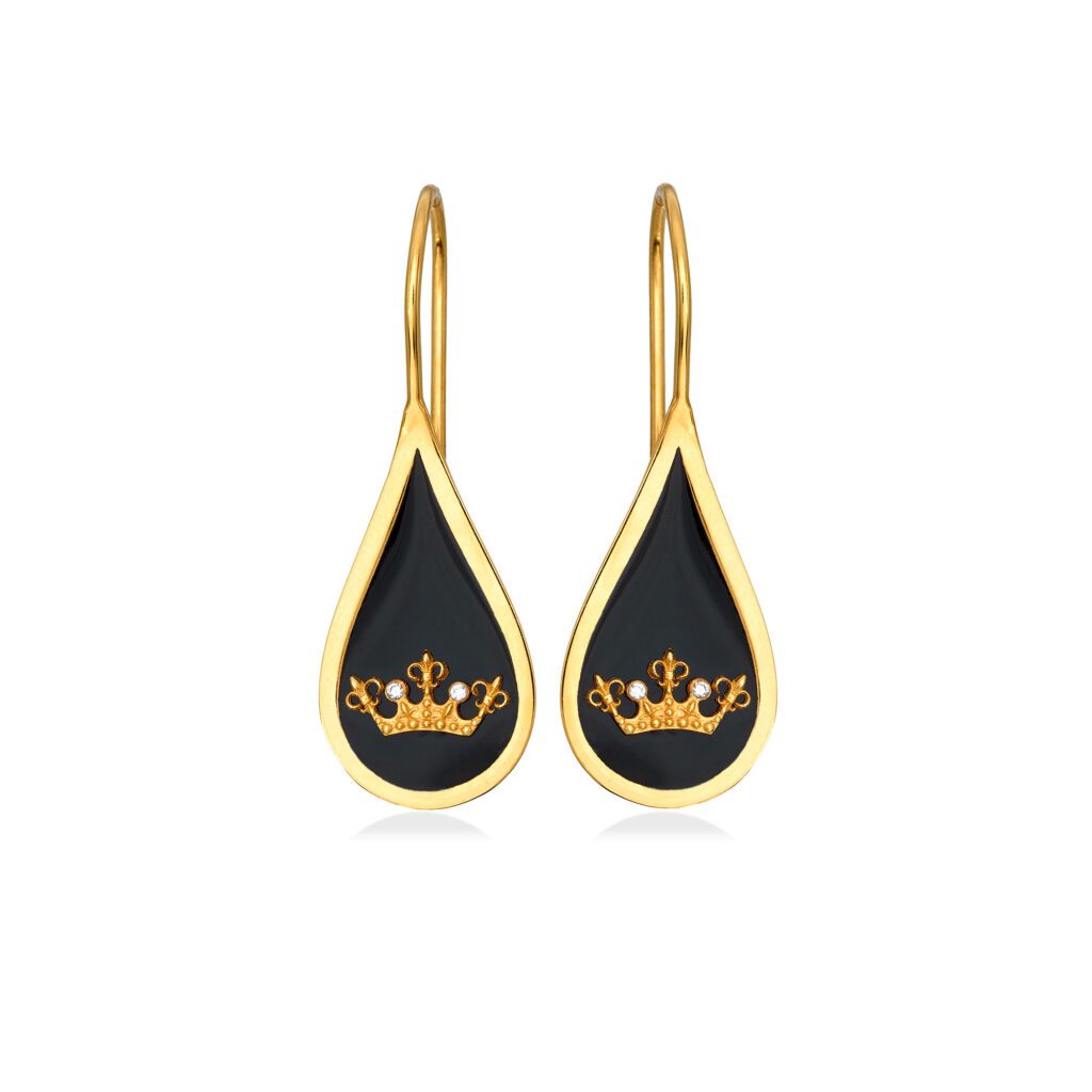 Queen Bee - Hook Earrings