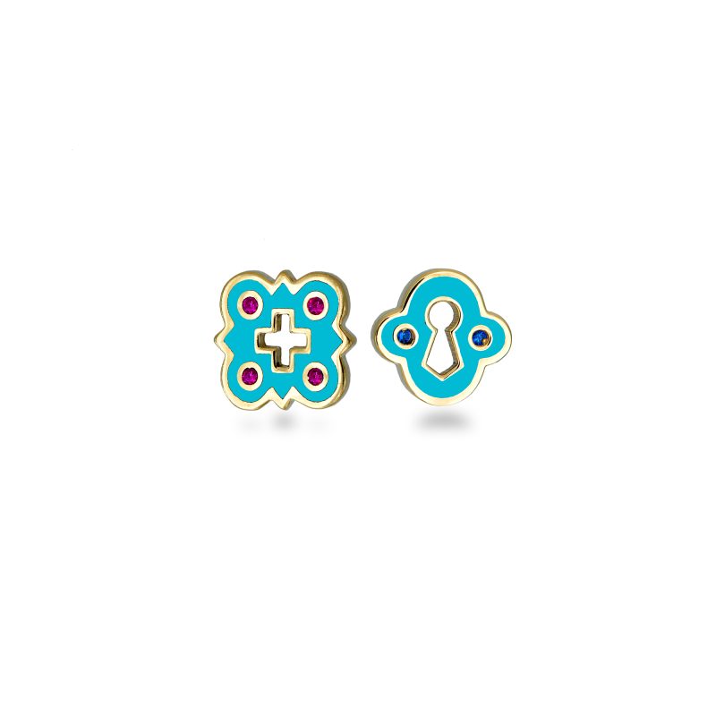 Unlocked Gold Petite Earrings