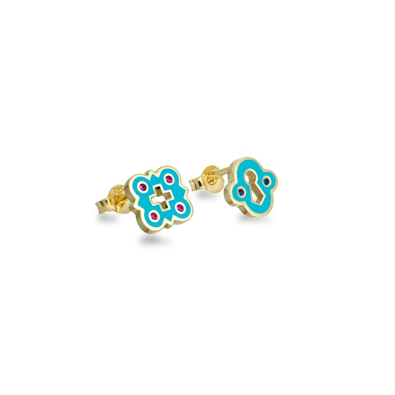 Unlocked Gold Petite Earrings