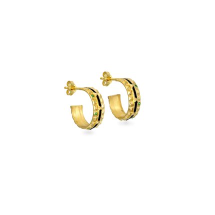 Versa - Emerald Mini Hoops