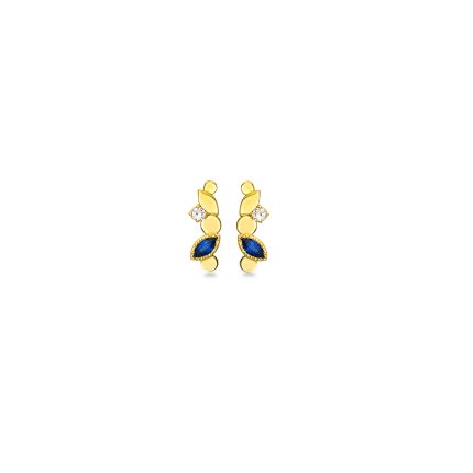 Royal Bloom - Sapphire Petal Earrings_1