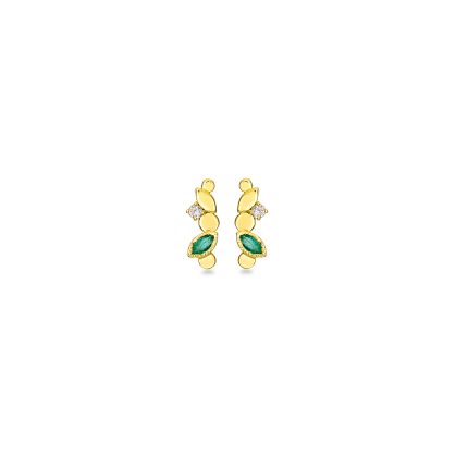 Royal Bloom - Emerald Petal Earrings_1
