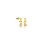 Royal Bloom - Diamond Petal Earrings