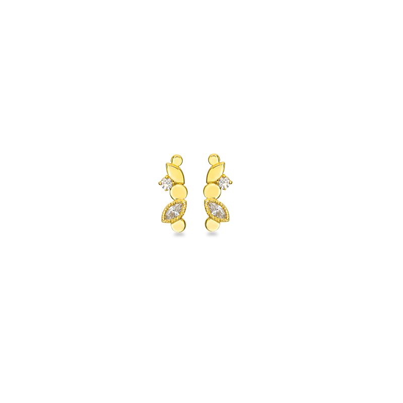 Royal Bloom - Diamond Petal Earrings_1