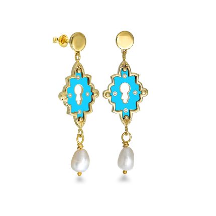 Unlocked Pearl Earrings
