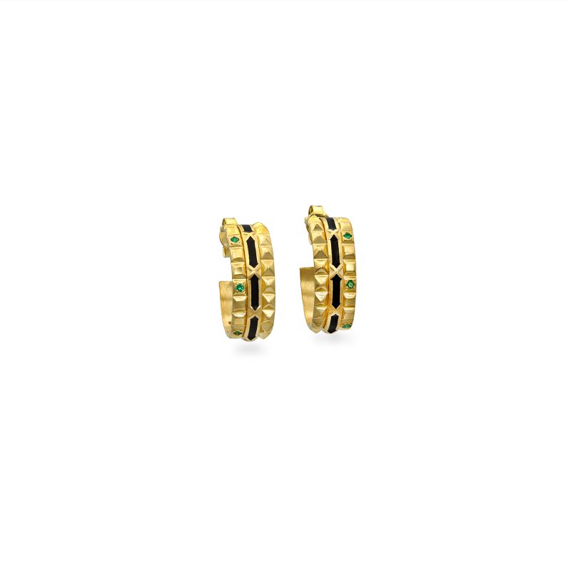 Versa - Emerald Mini Hoops_1
