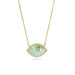 Aegean Eye - Green Amethyst Necklace