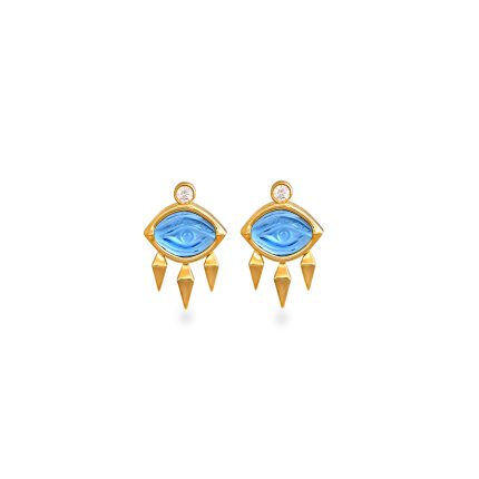Aegean Eye - Blue Topaz Earrings