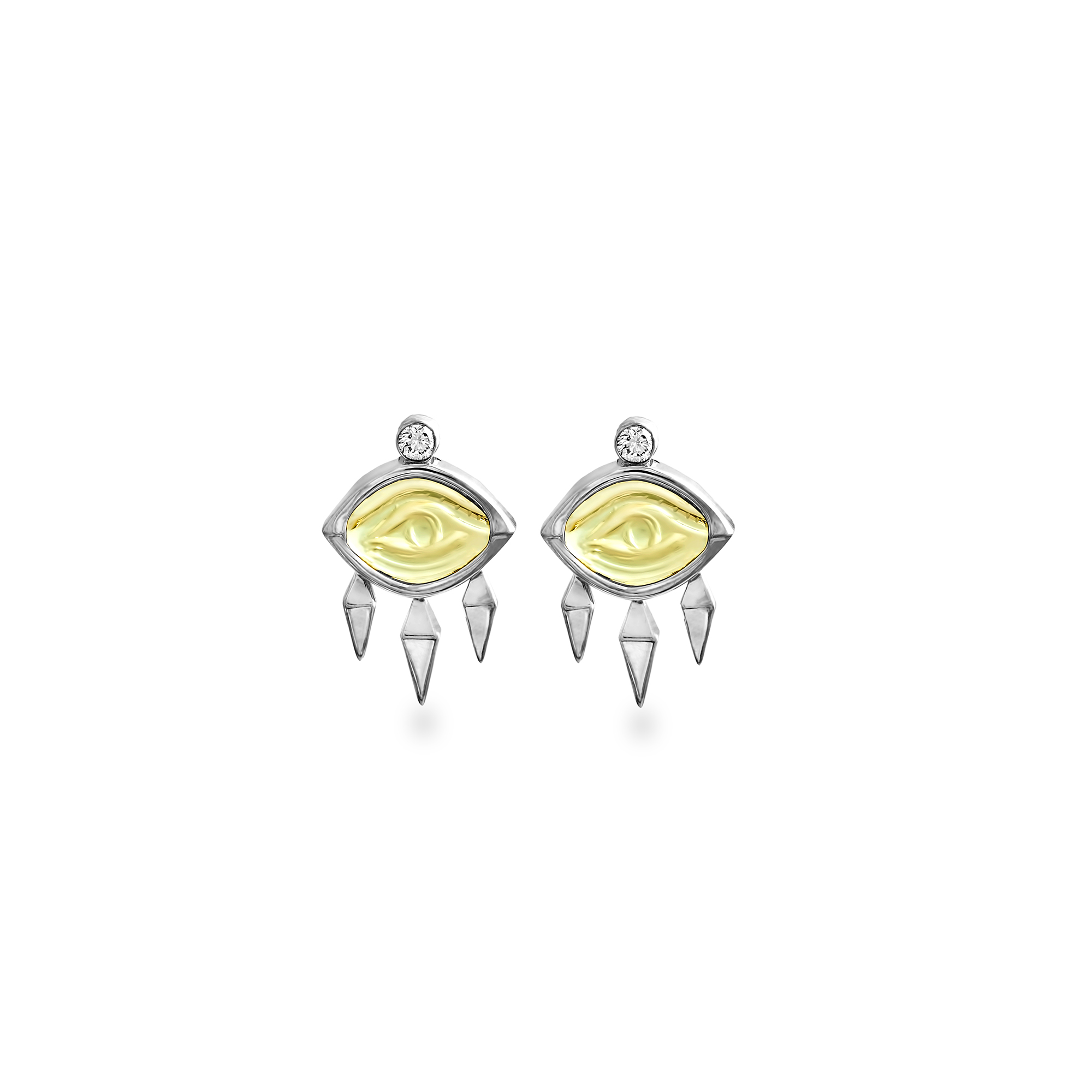 Aegean Eye - Citrine Earrings Aegean Eye - Citrine Earrings
