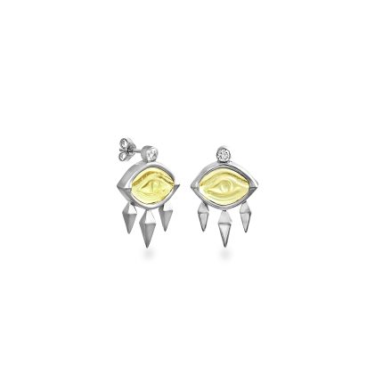 Aegean Eye - Citrine Earrings_1