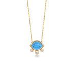 Aegean Eye - Blue Topaz Mini Necklace