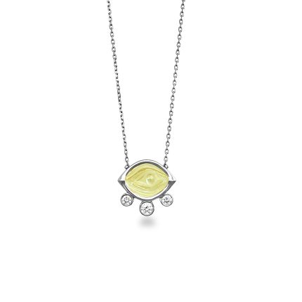 Aegean Eye - Citrine Mini Necklace