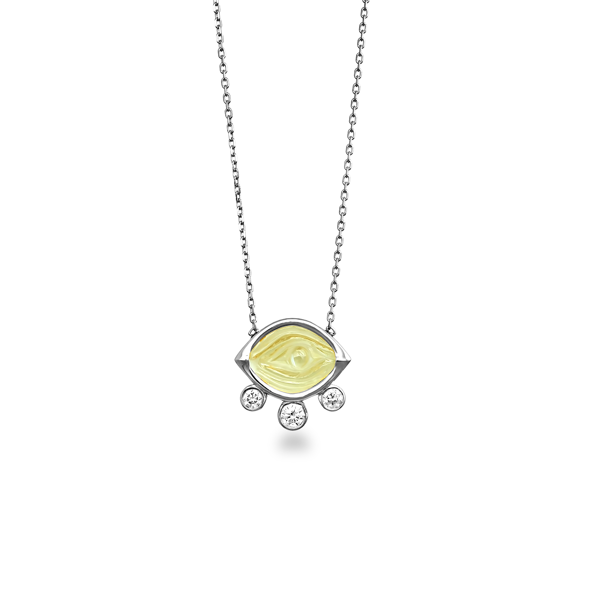 Aegean Eye - Citrine Mini Necklace Aegean Eye - Citrine Mini Necklace