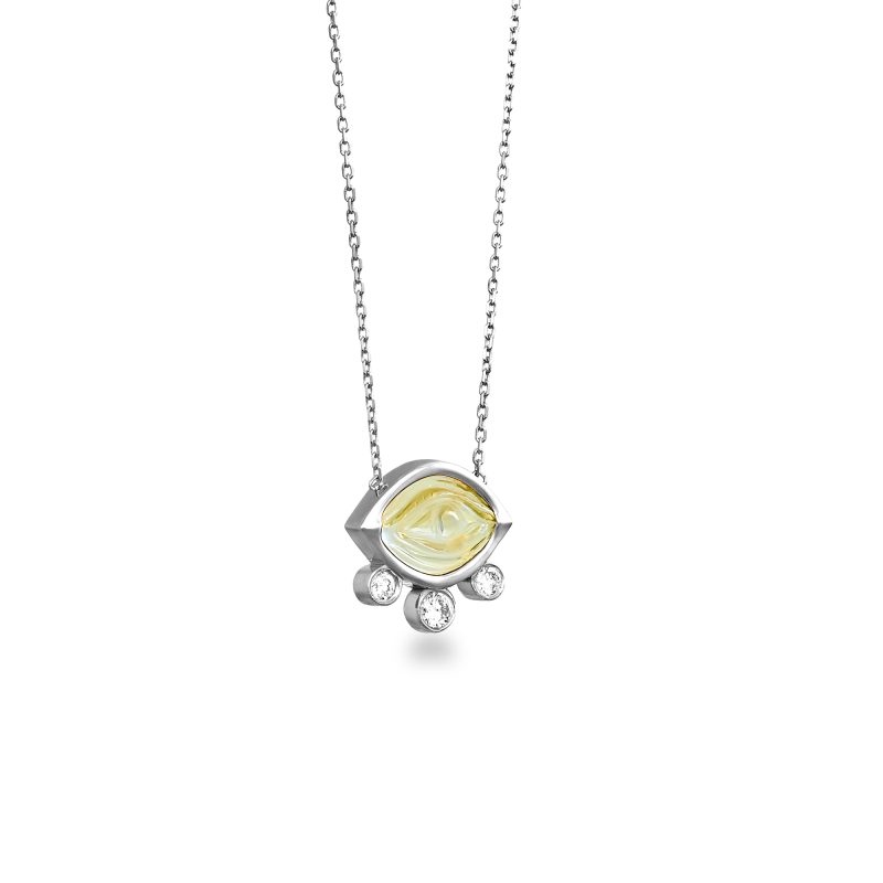 Aegean Eye - Citrine Mini Necklace_1