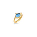 Aegean Eye - Blue Topaz Ring