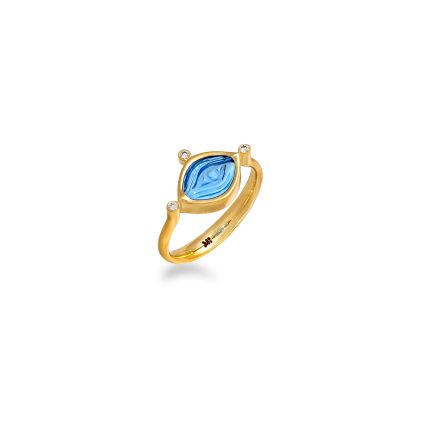 Aegean Eye - Blue Topaz Ring